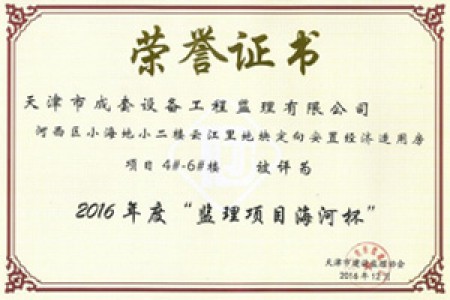 監(jiān)理海河杯(2016年)