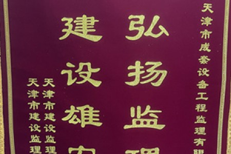 弘揚(yáng)監(jiān)理精神  建設(shè)雄安新區(qū)(錦旗)